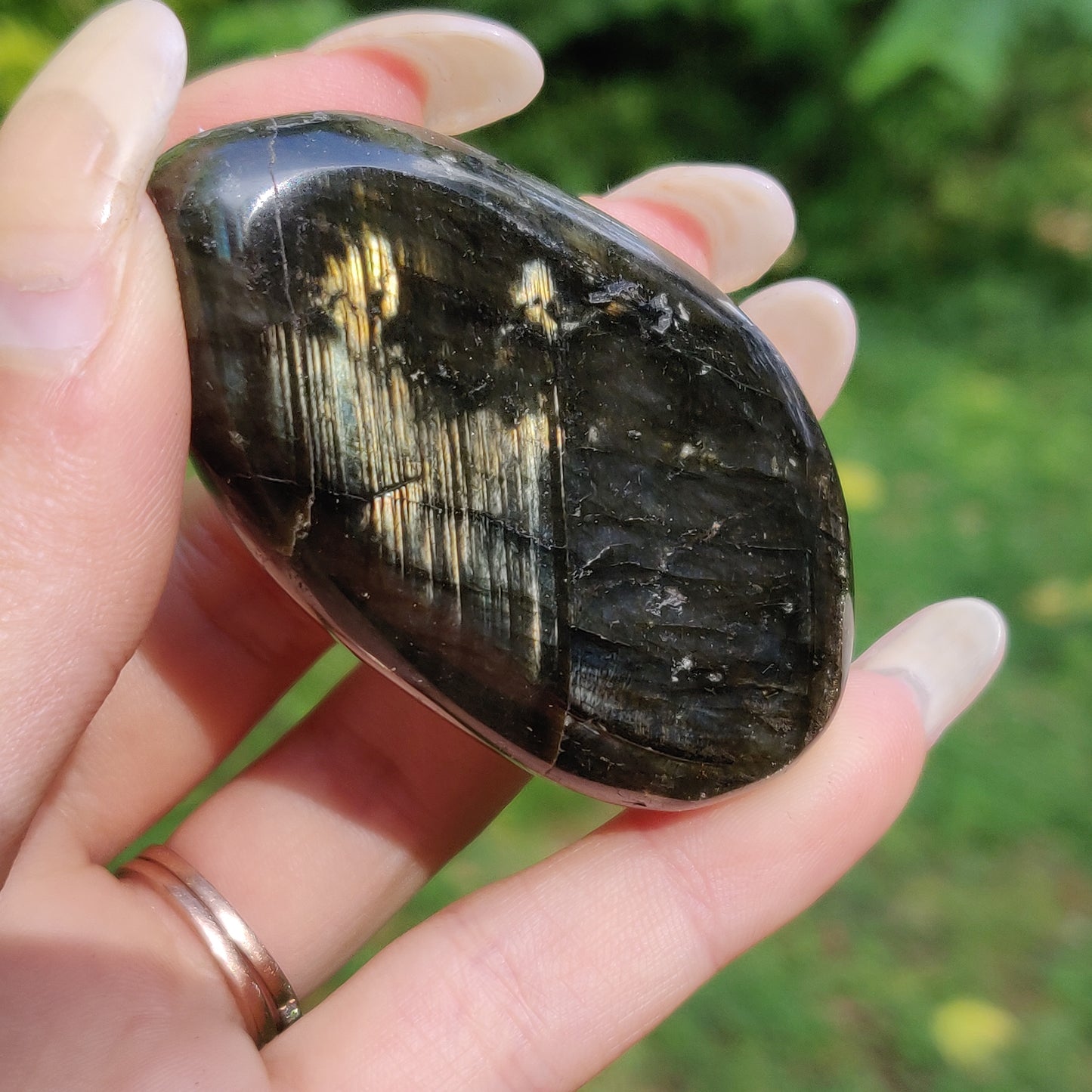 Labradorite Palm Stone (#144)