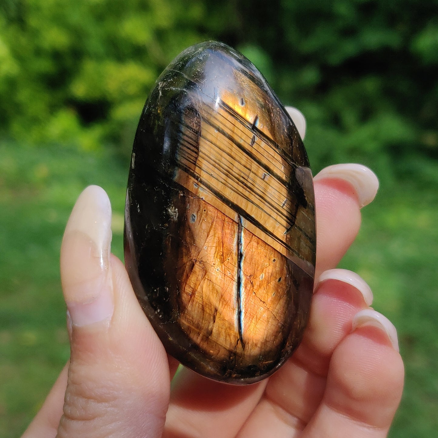 Labradorite Palm Stone (#144)