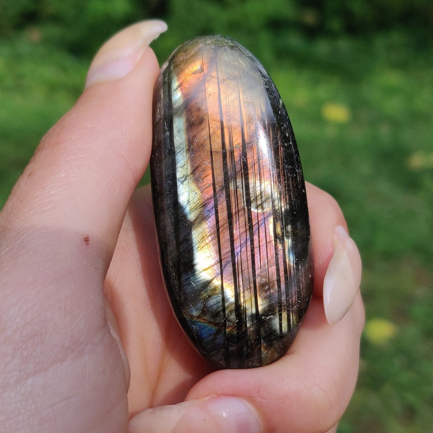 Labradorite Palm Stone (#177)