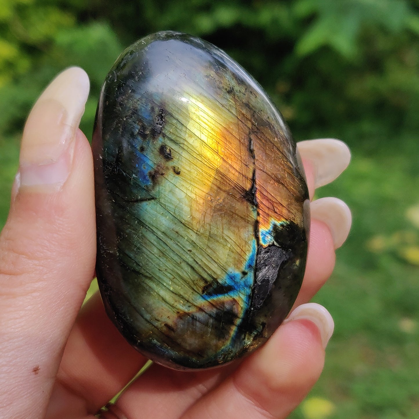 Labradorite Palm Stone (#200)