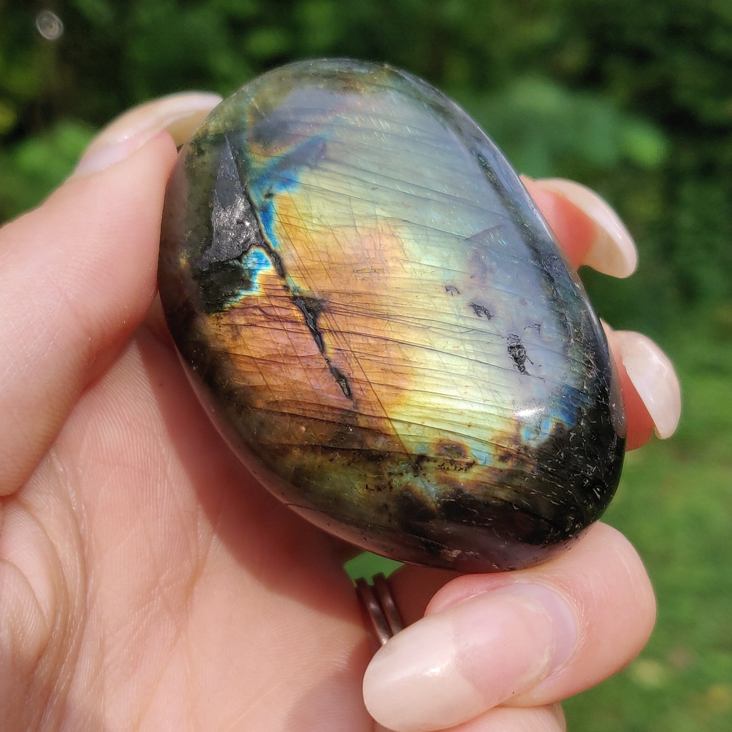 Labradorite Palm Stone (#200)