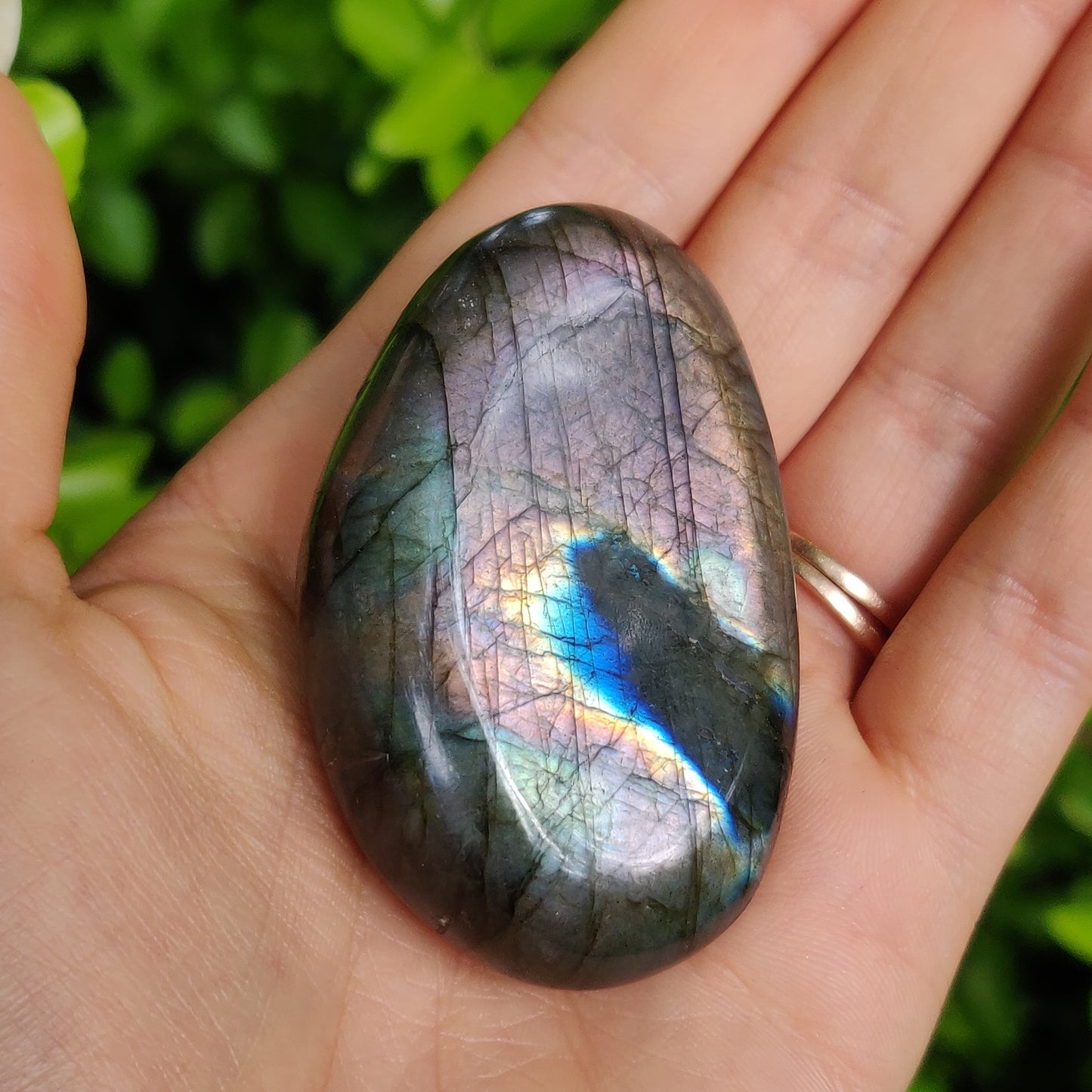Labradorite Palm Stone (#205)