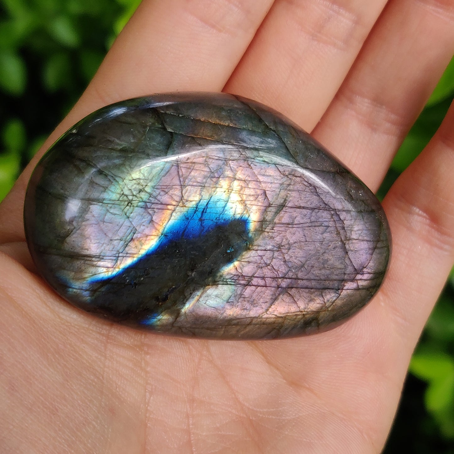 Labradorite Palm Stone (#205)