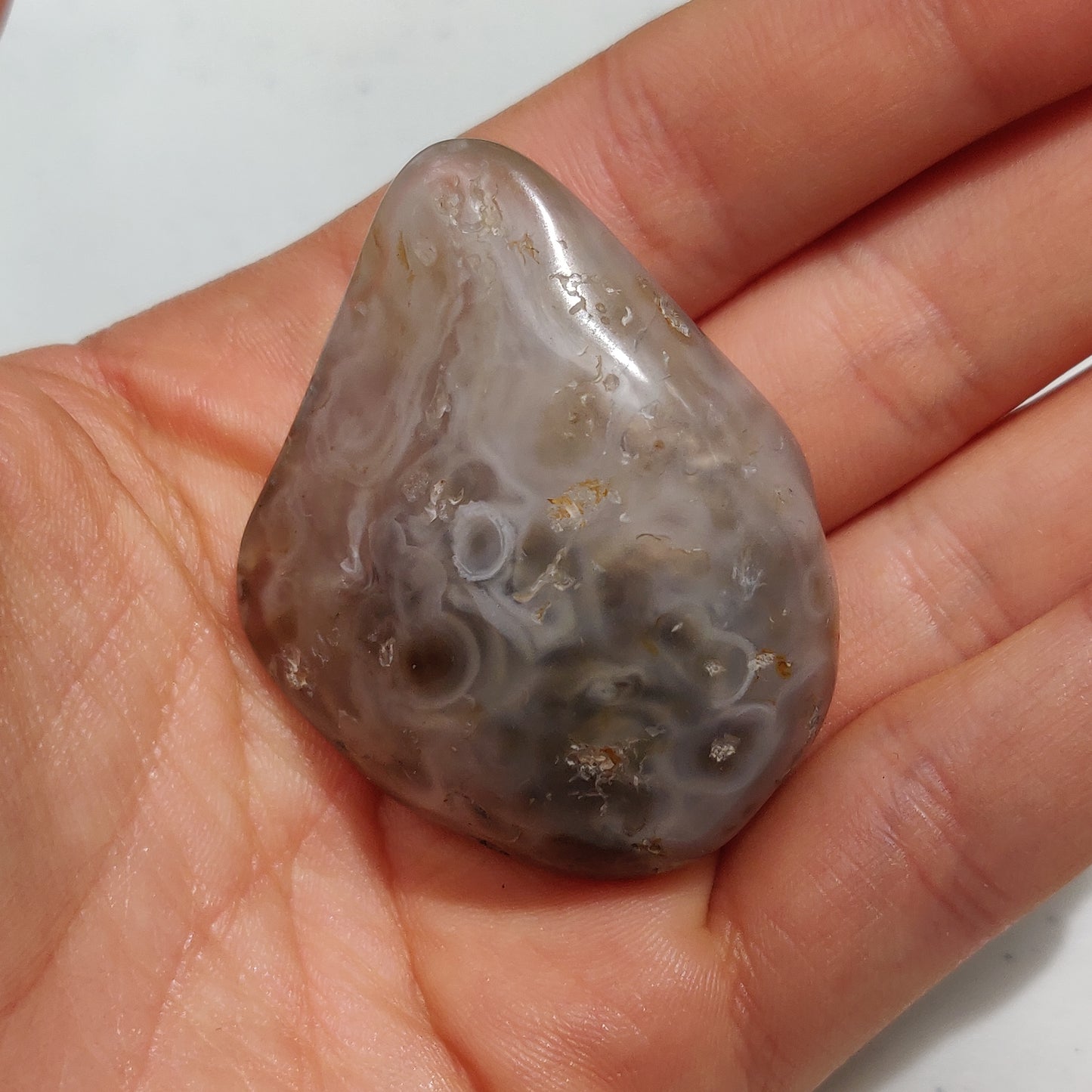 Enhydro Agate Palm Stone (#6)