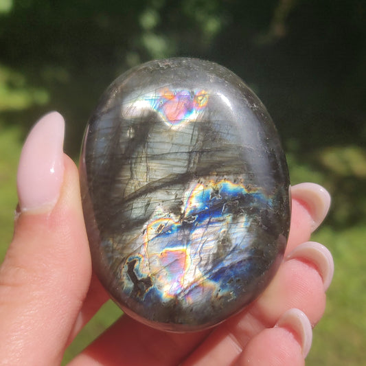 Labradorite Palm Stone (#91)
