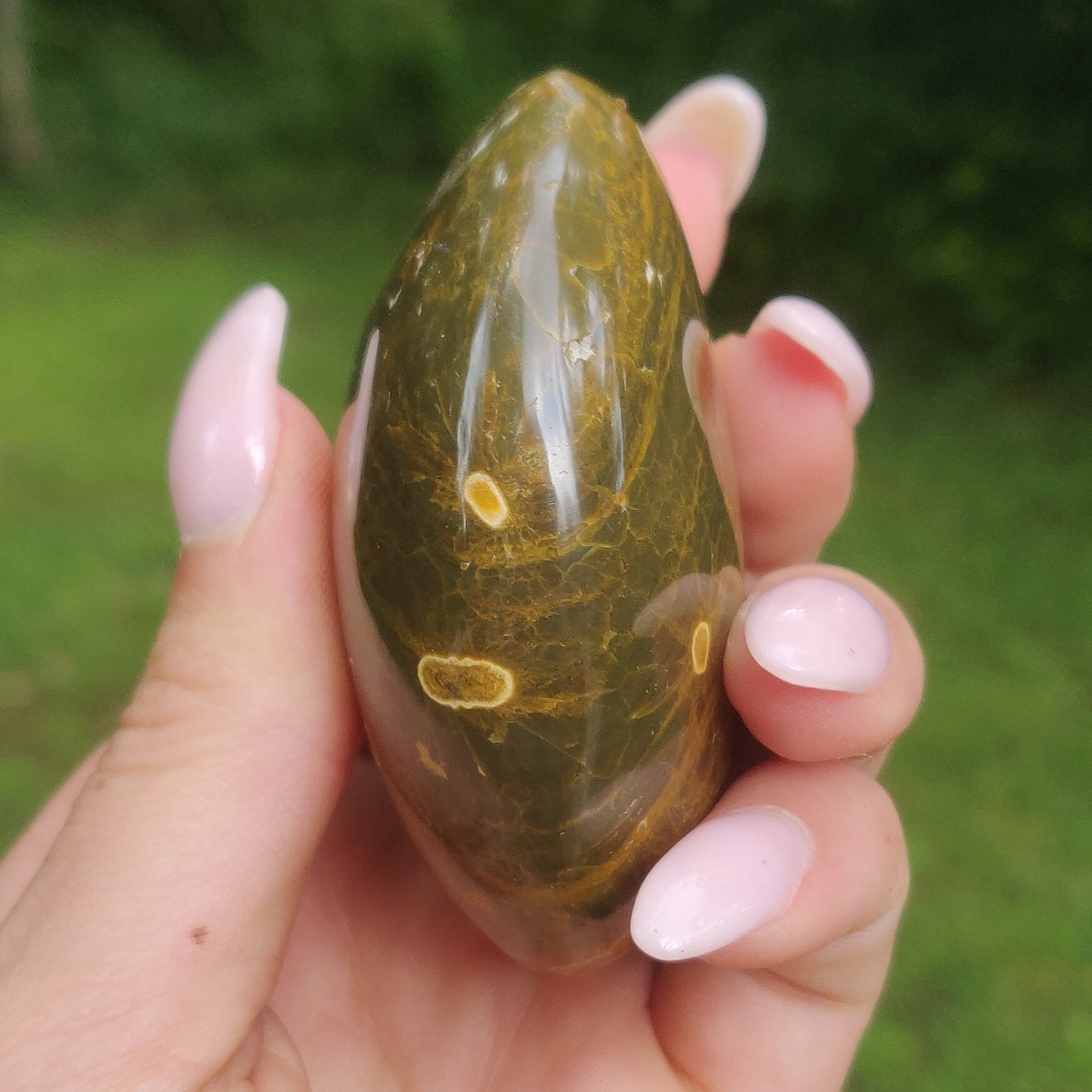 Kabamby Ocean Jasper Palm Stone (#2)
