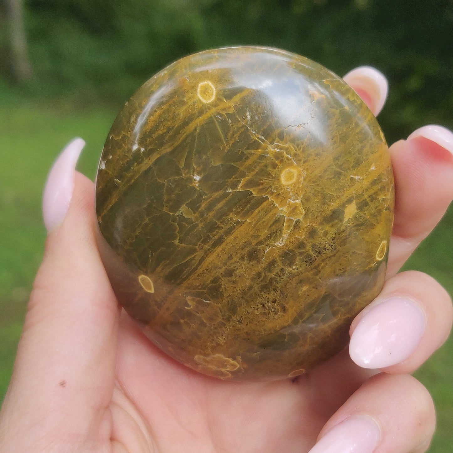 Kabamby Ocean Jasper Palm Stone (#2)
