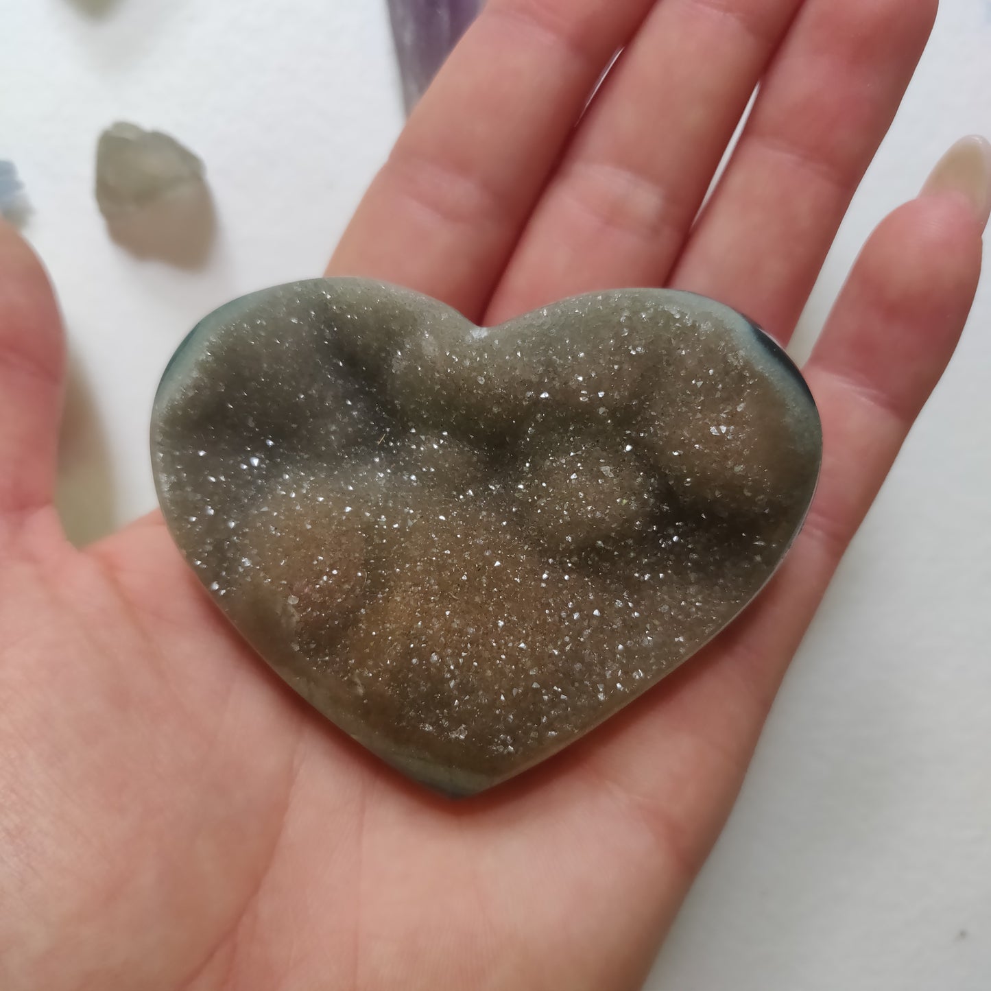 Amethyst Geode & Agate Heart (#28) - Simply Affinity