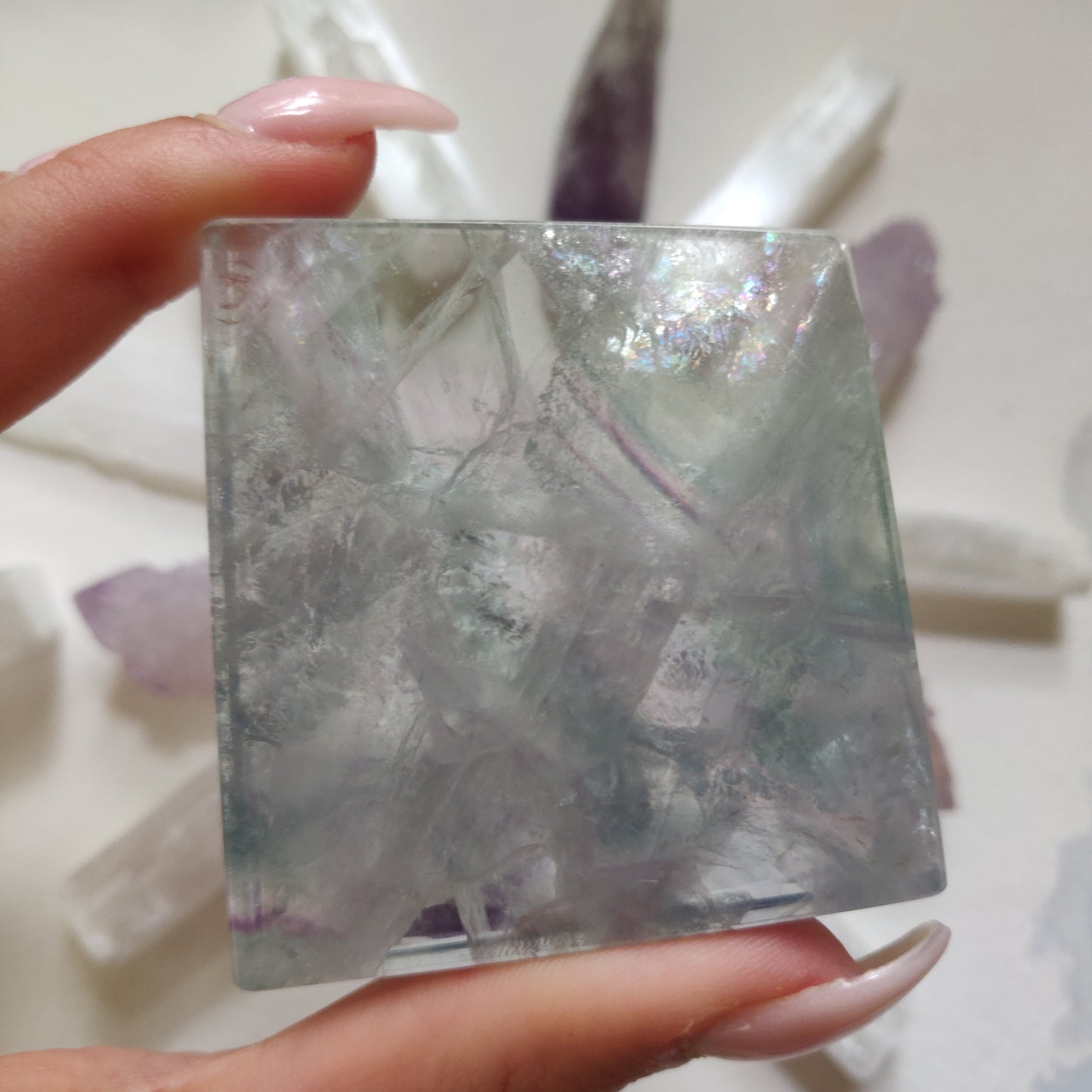 Fluorite Slab, Rainbow Fluorite Slab (#13)