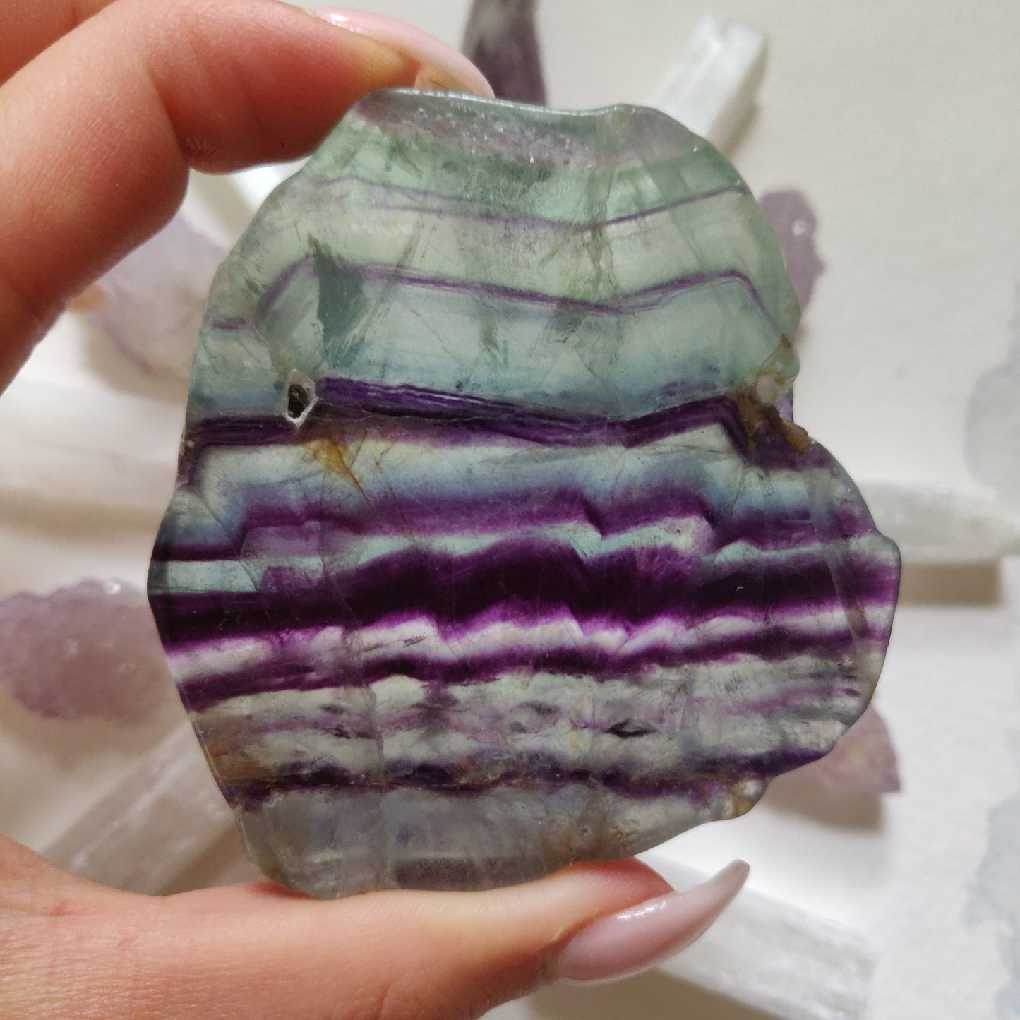 Fluorite Slab, Rainbow Fluorite Slab (#15)