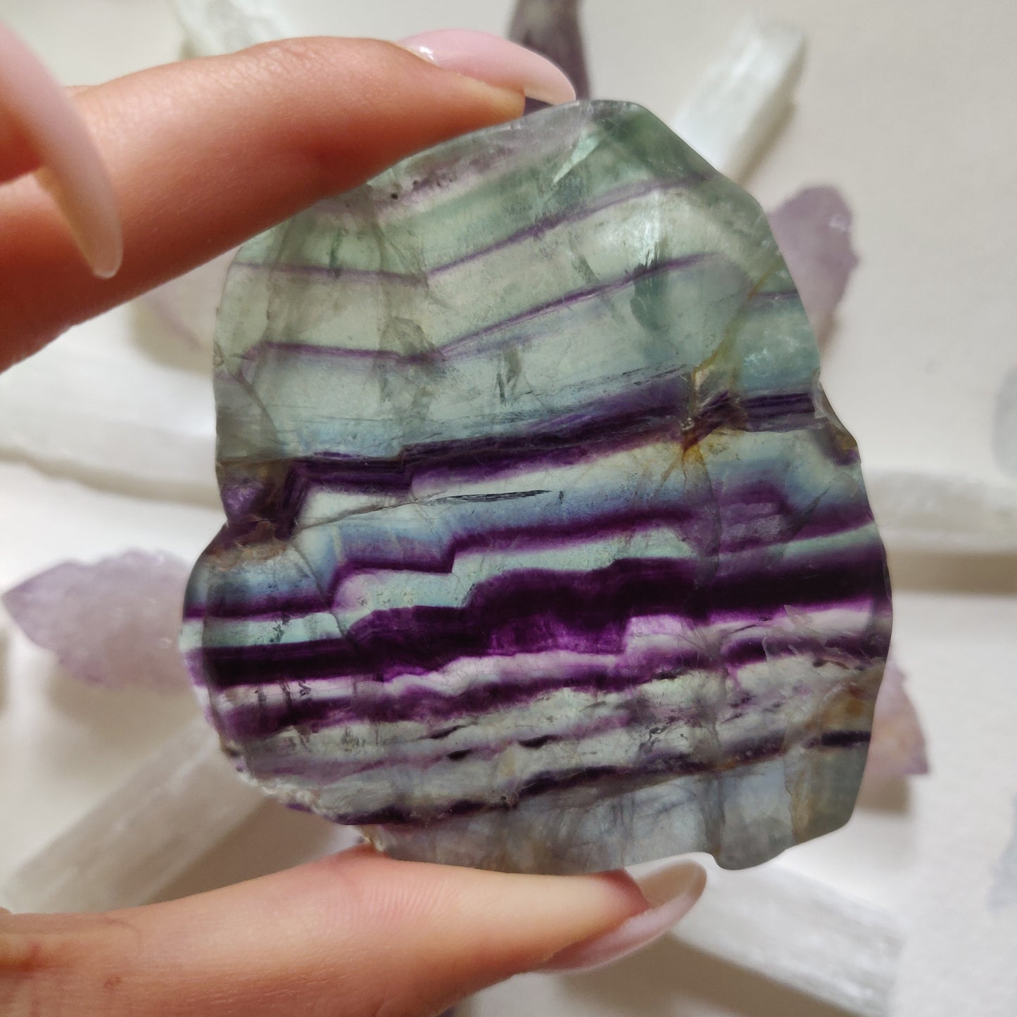 Fluorite Slab, Rainbow Fluorite Slab (#15)