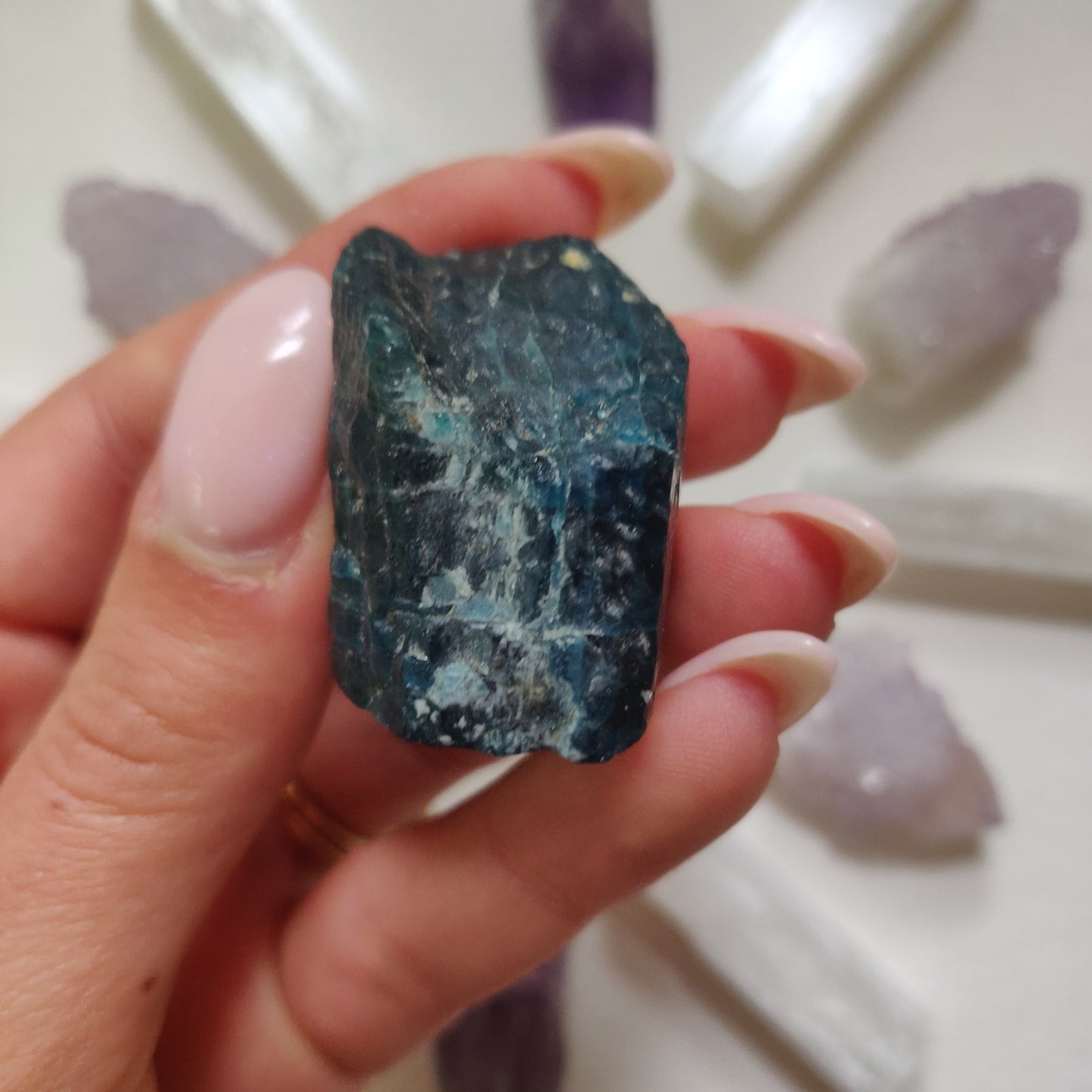 Raw Blue Apatite (#1)