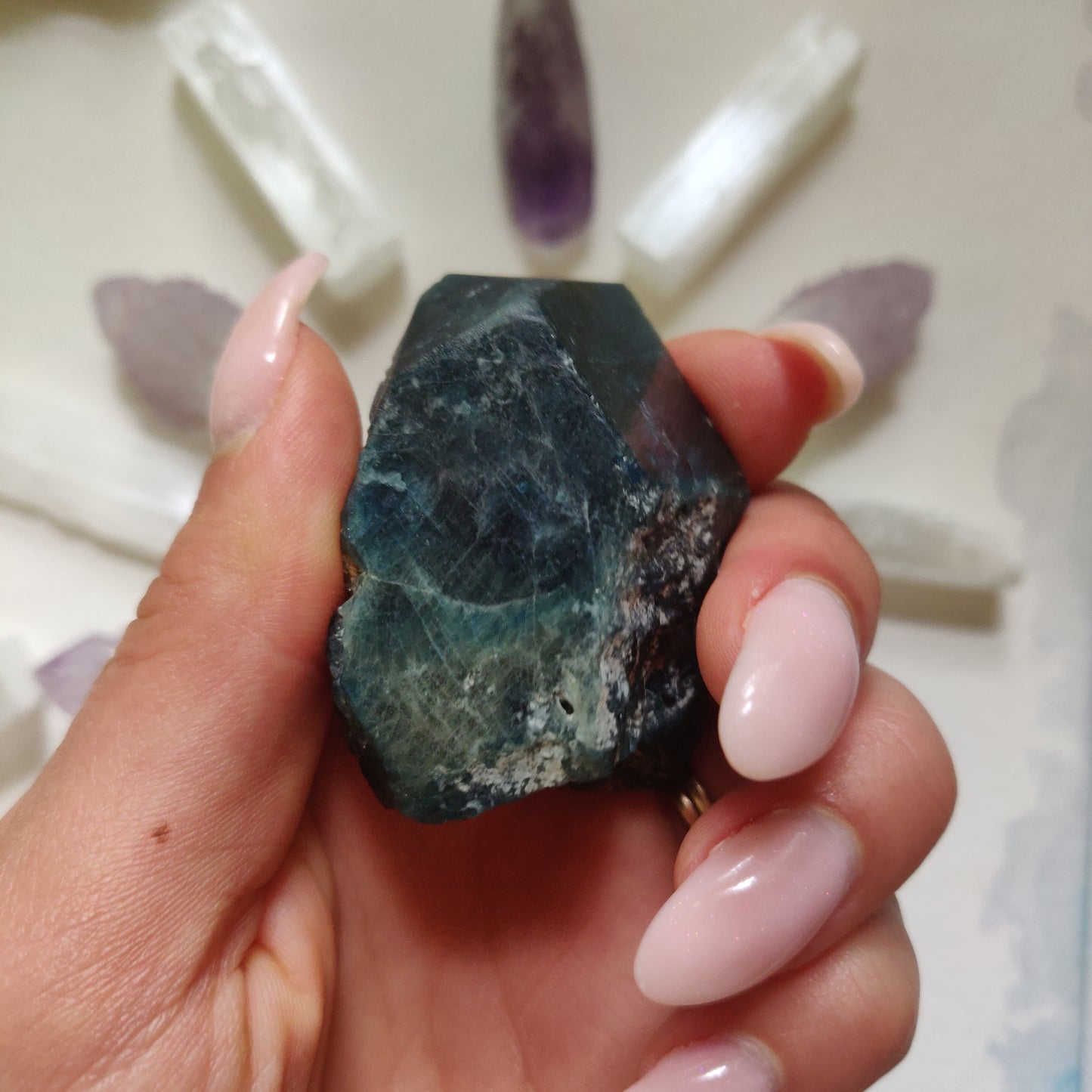 Raw Blue Apatite (#3)