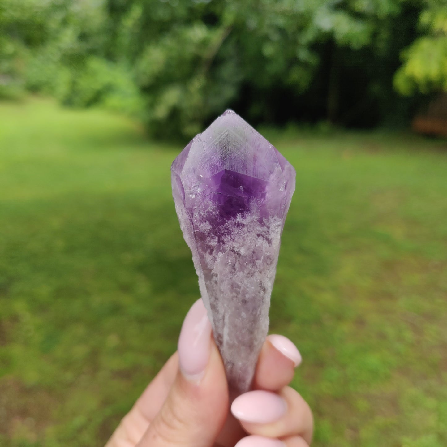 Bahia Amethyst Point, Amethyst Elestial Wand from Brazil (#12)