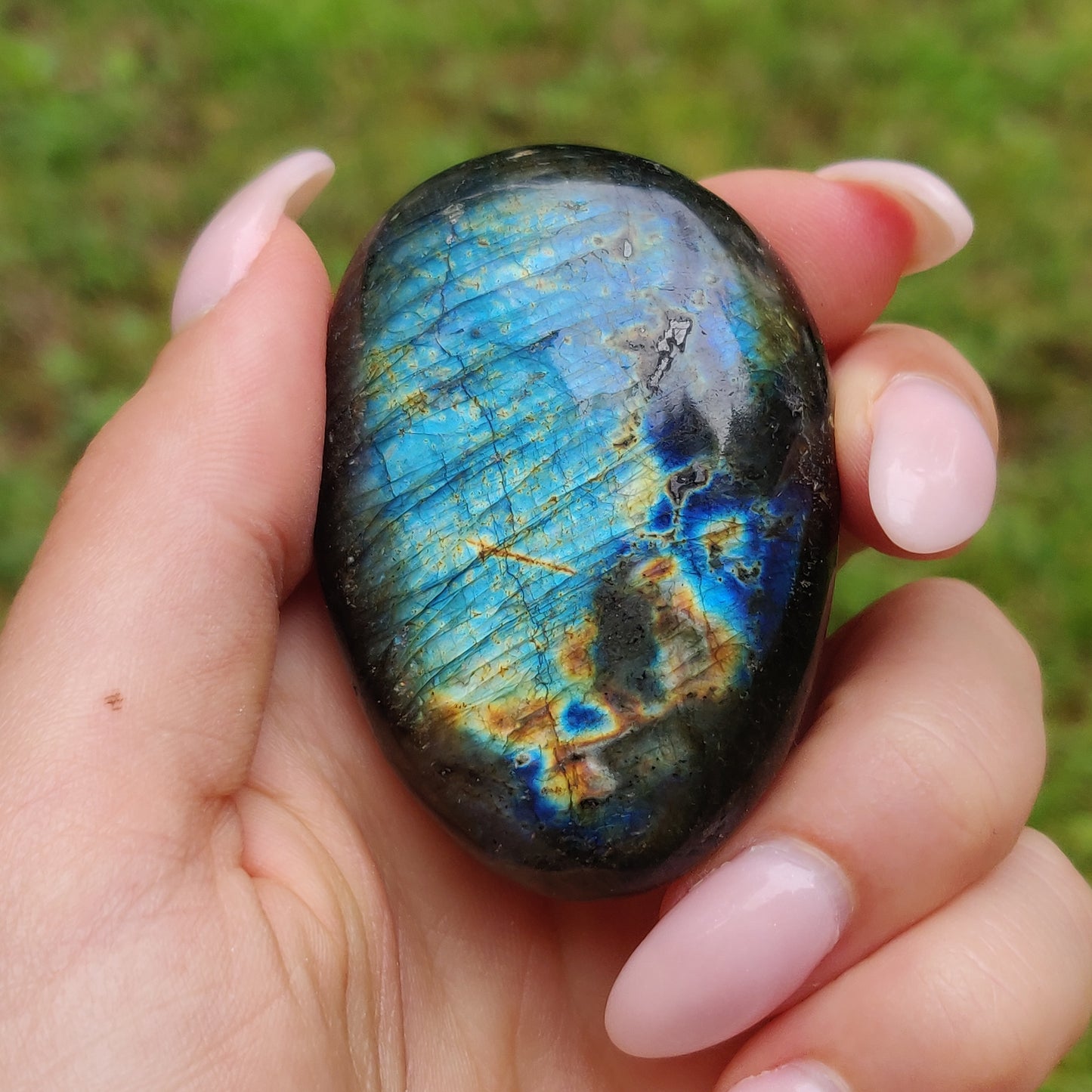 Labradorite Palm Stone (#247)