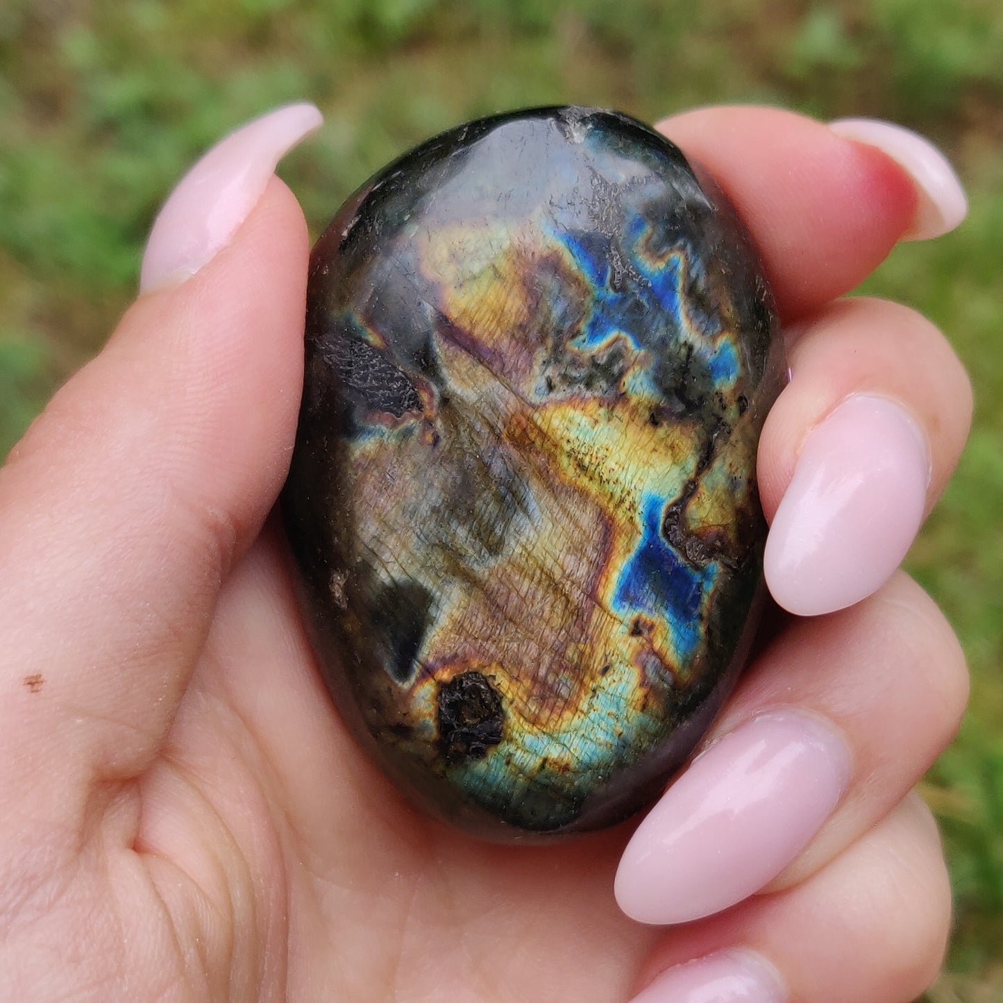 Labradorite Palm Stone (#247)