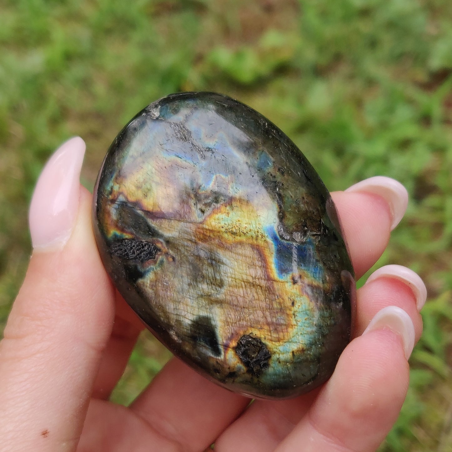 Labradorite Palm Stone (#247)