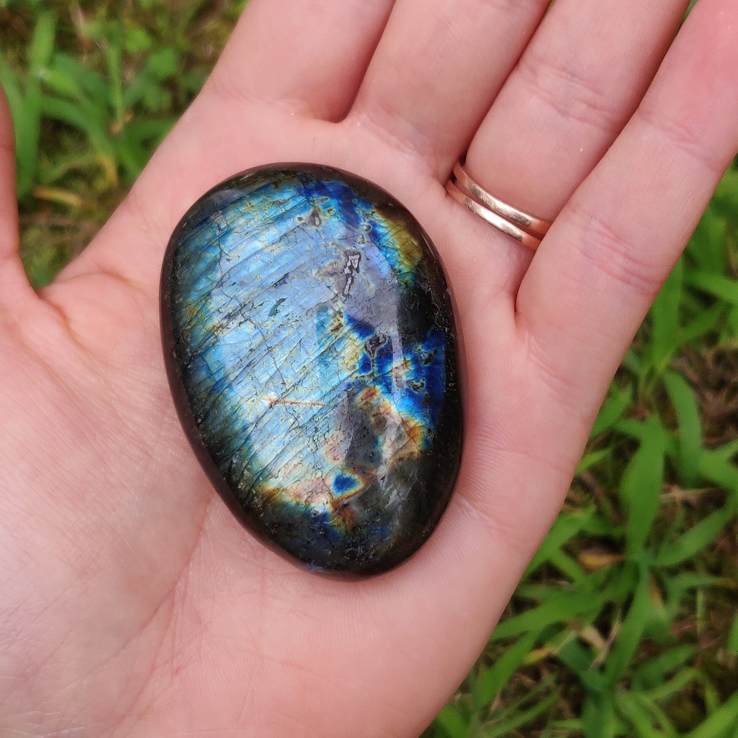 Labradorite Palm Stone (#247)