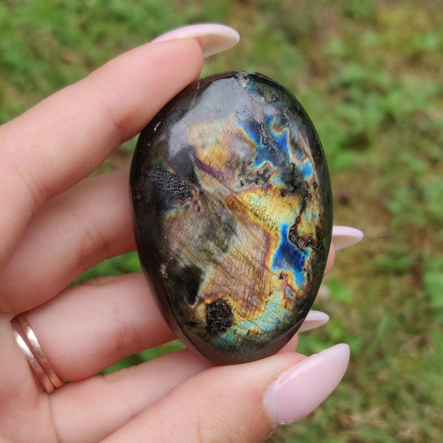 Labradorite Palm Stone (#247)