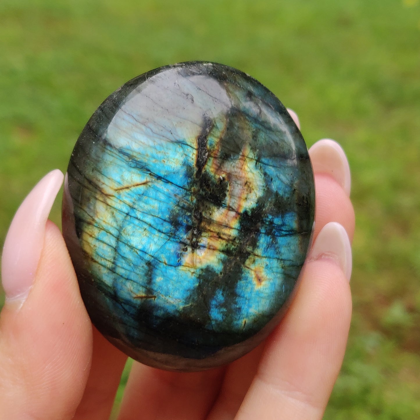 Labradorite Palm Stone (#244)