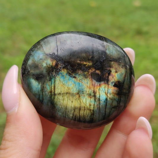 Labradorite Palm Stone (#244)
