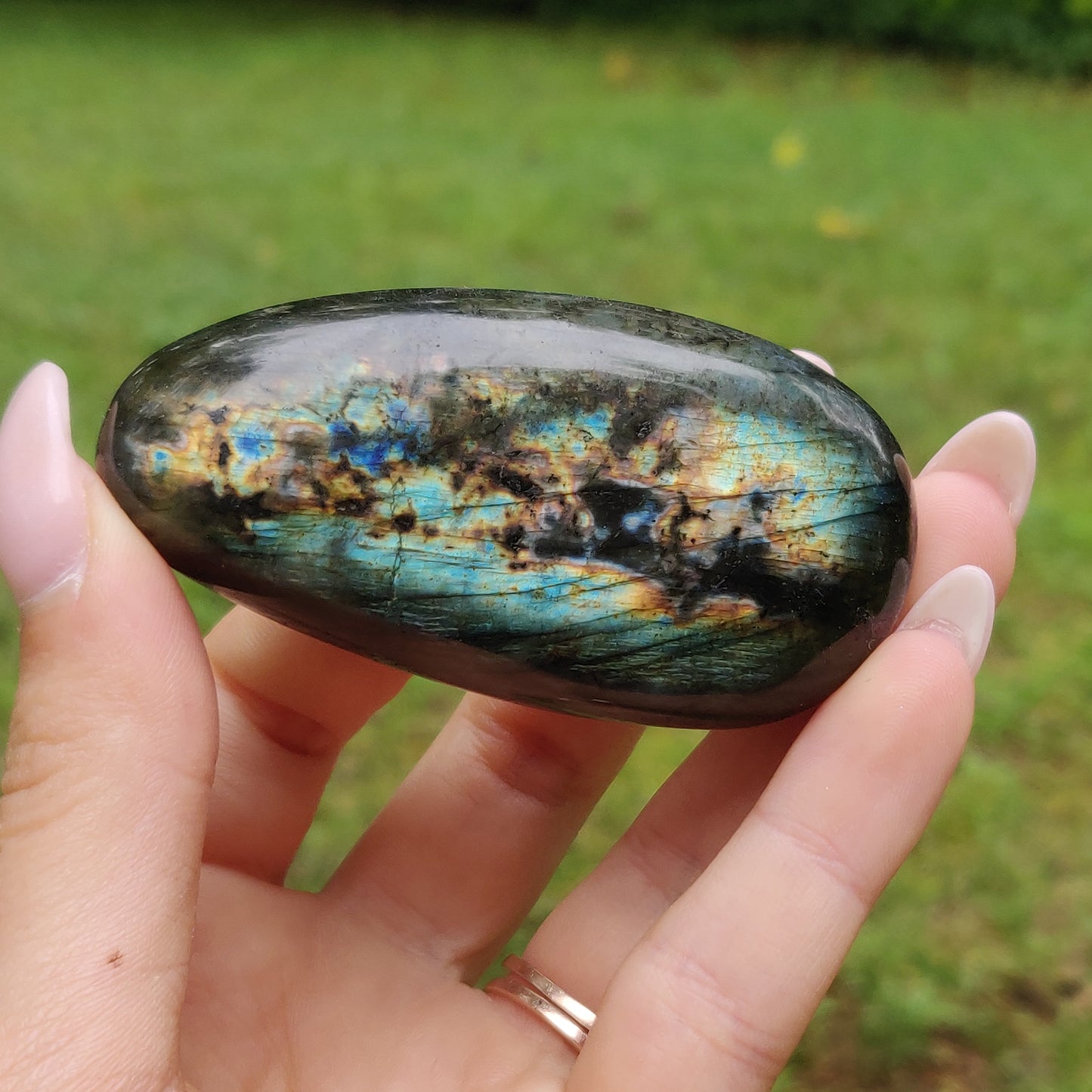 Labradorite Palm Stone (#245)