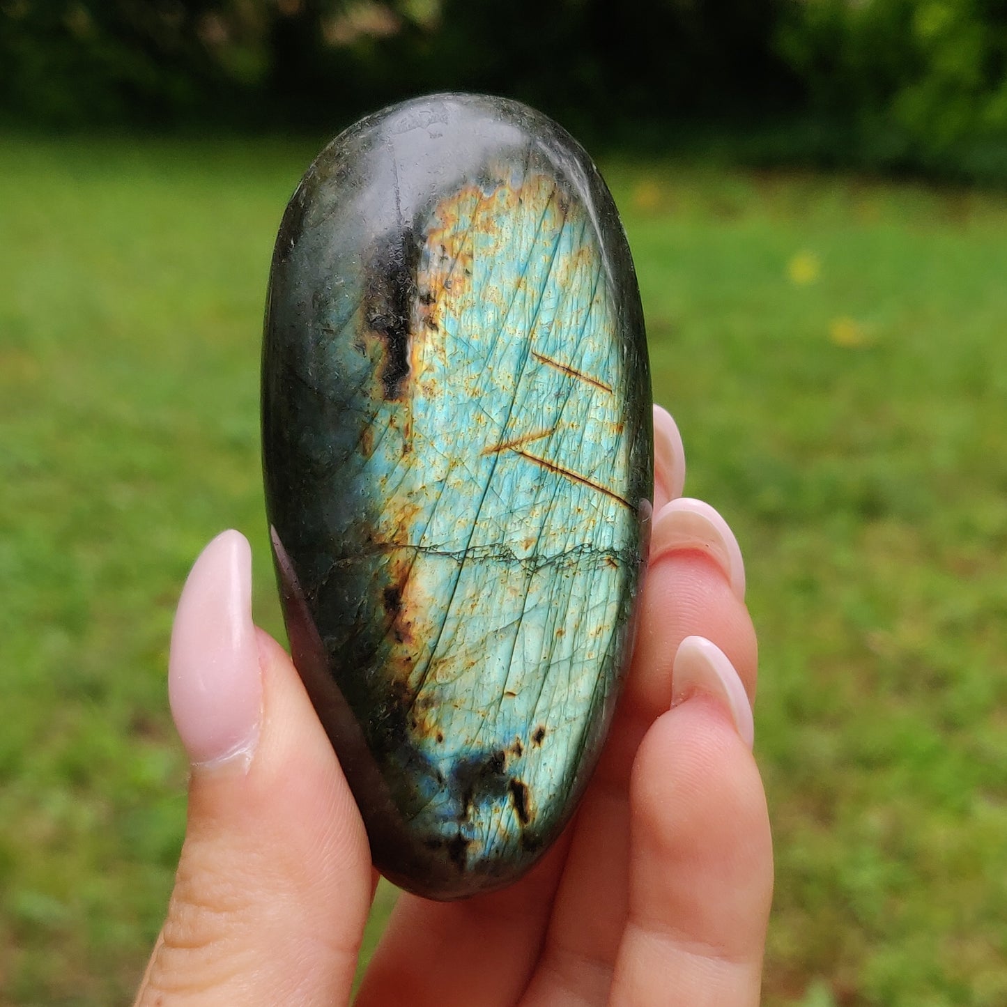 Labradorite Palm Stone (#245)