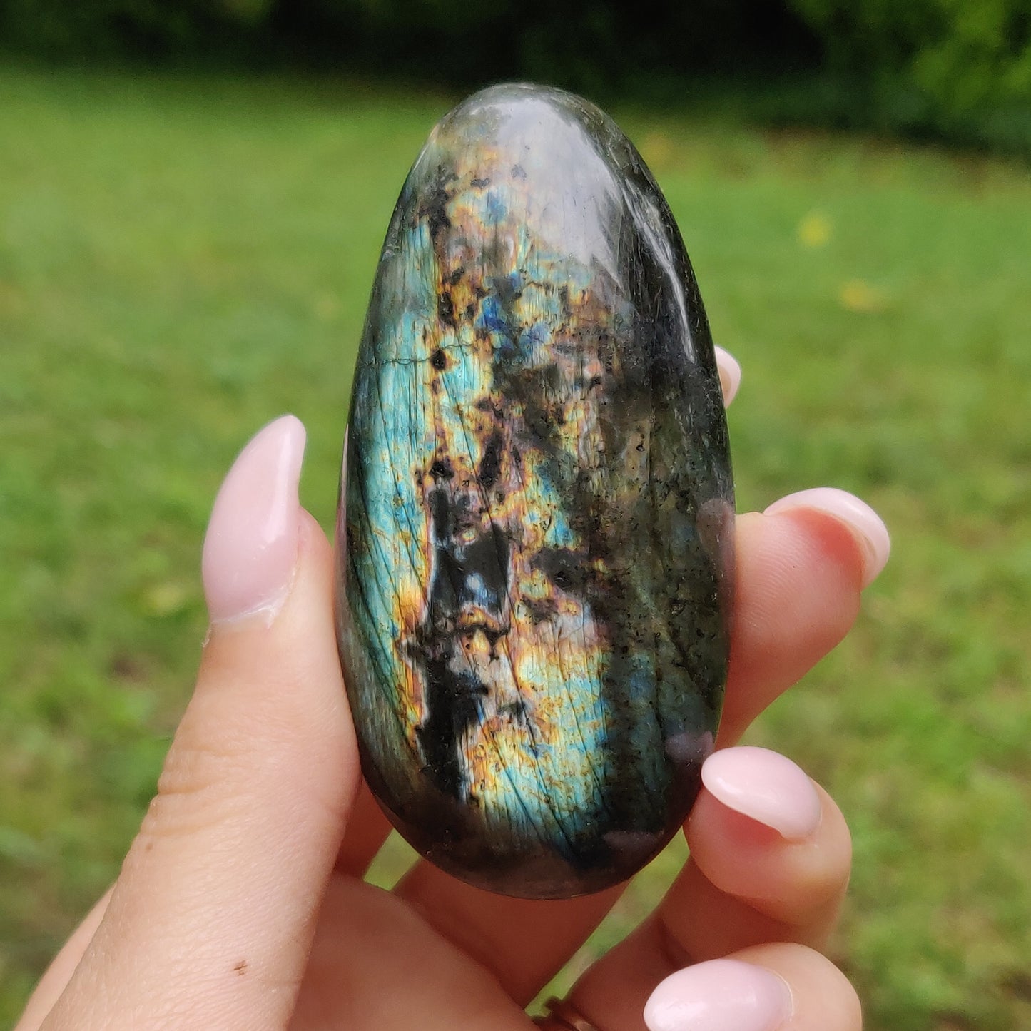 Labradorite Palm Stone (#245)