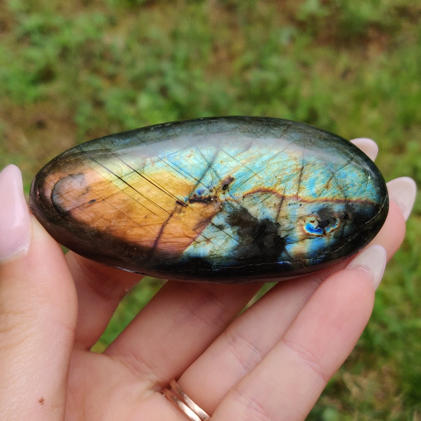 Labradorite Palm Stone (#249)