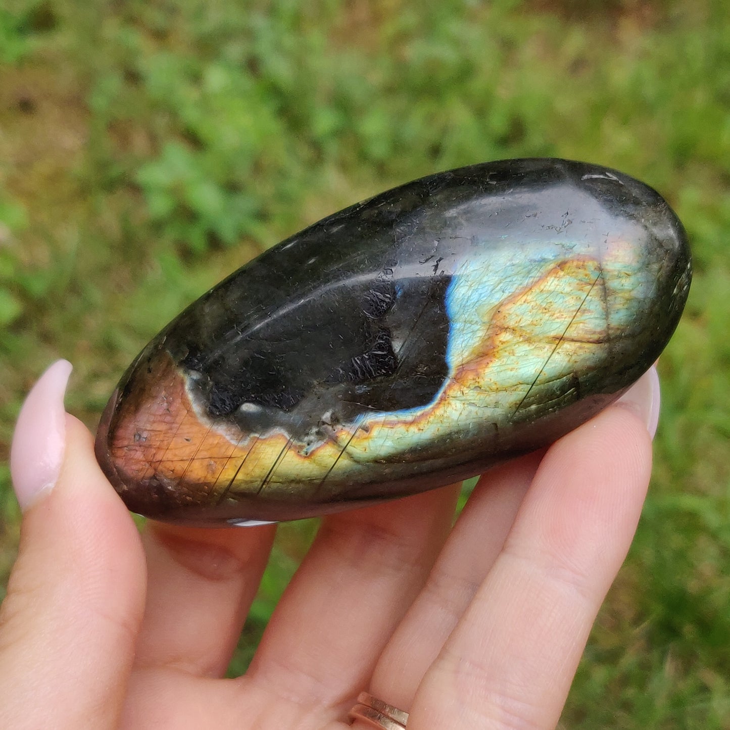 Labradorite Palm Stone (#249)