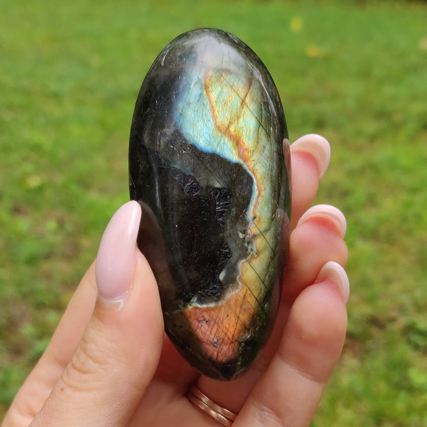 Labradorite Palm Stone (#249)