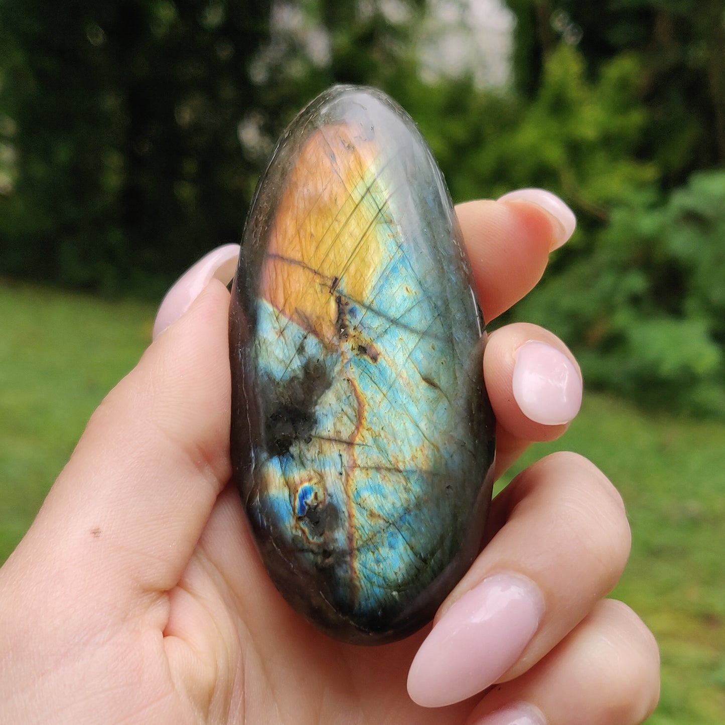 Labradorite Palm Stone (#249)