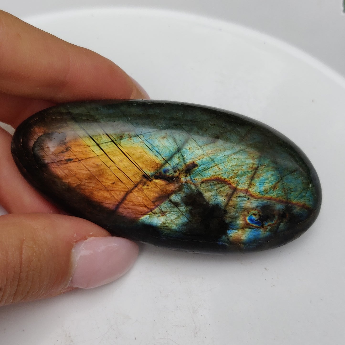 Labradorite Palm Stone (#249)