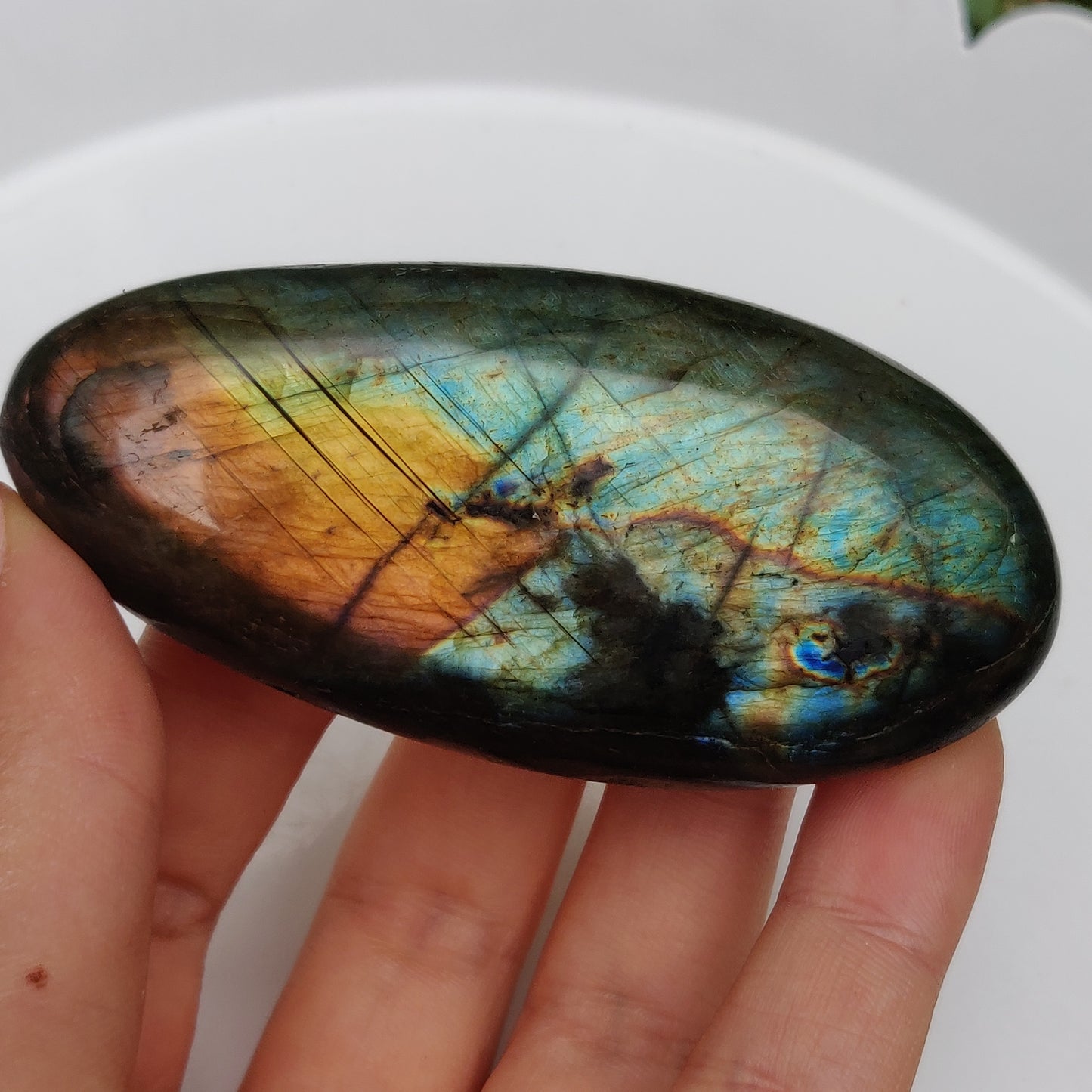 Labradorite Palm Stone (#249)