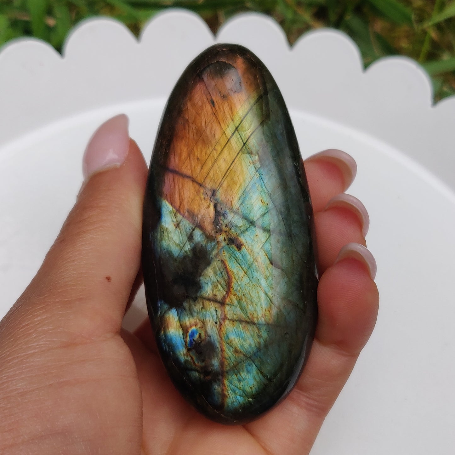 Labradorite Palm Stone (#249)