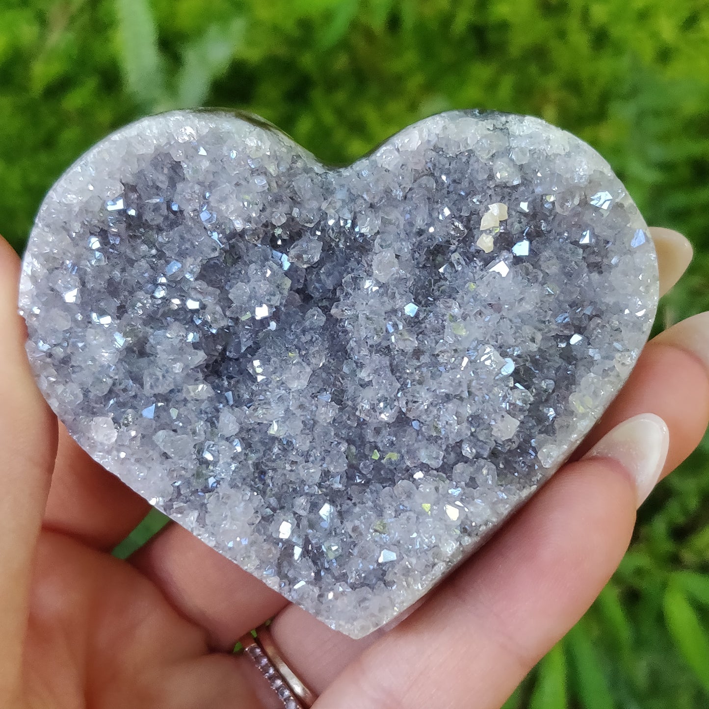 Aura Black Amethyst Heart (#20) - Simply Affinity