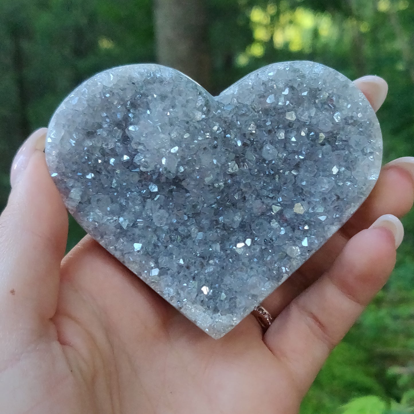 Aura Black Amethyst Heart (#19) - Simply Affinity
