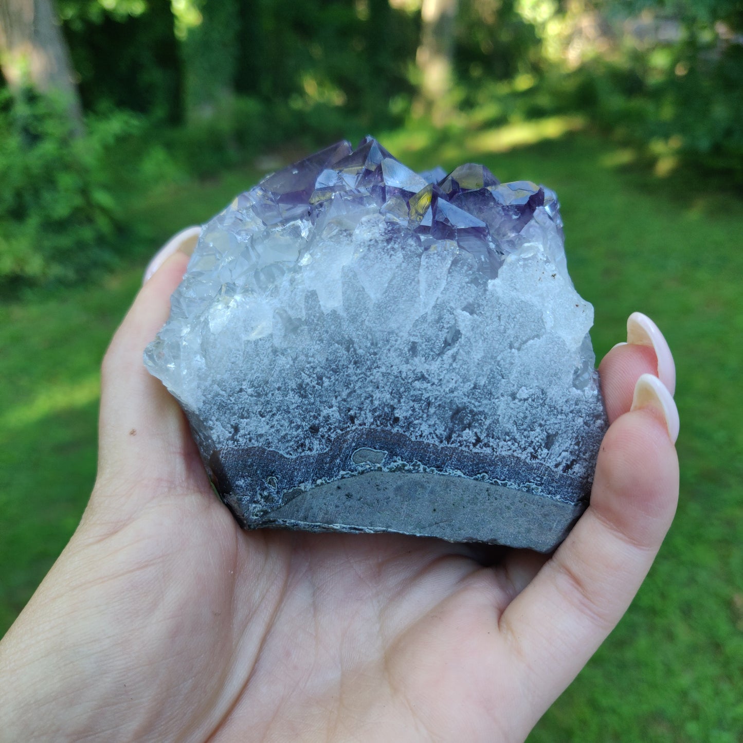 Amethyst Geode Free Form, Cut Base (#35)