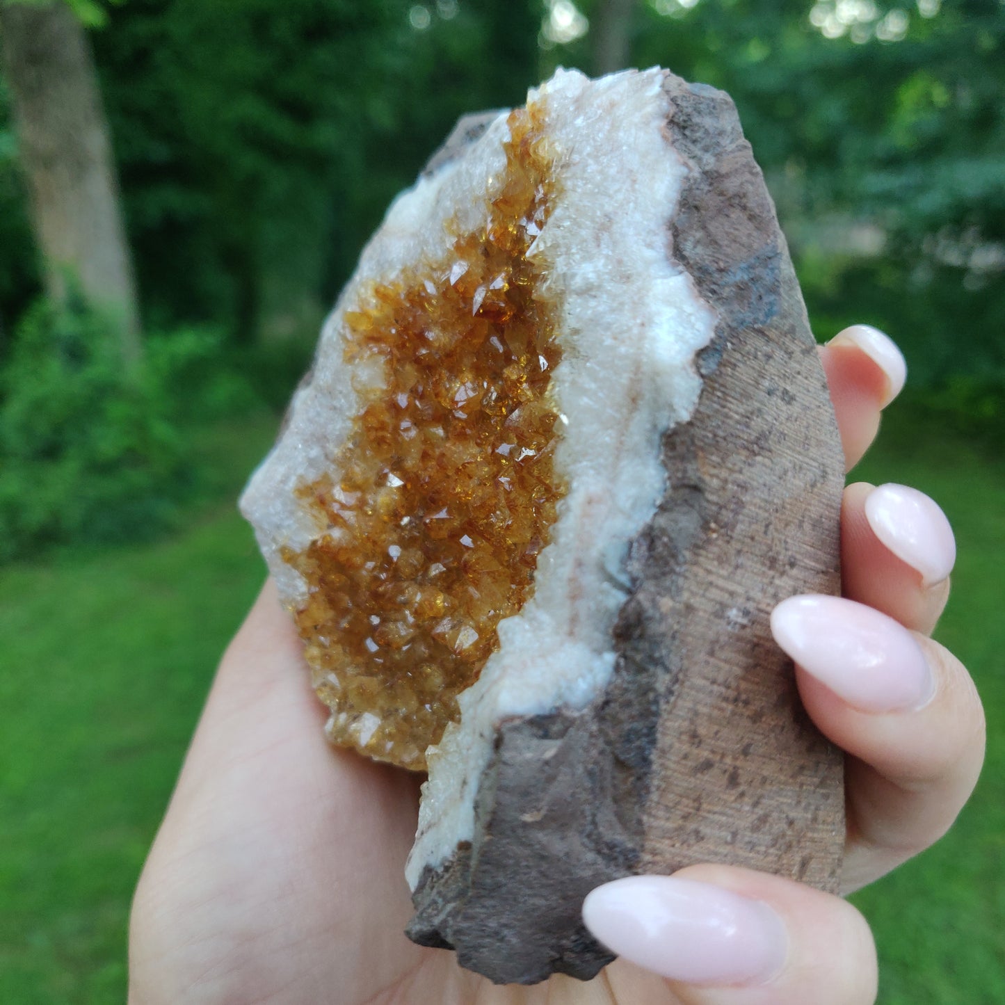 Citrine Geode Free Form, Cut Base (#4) - Simply Affinity