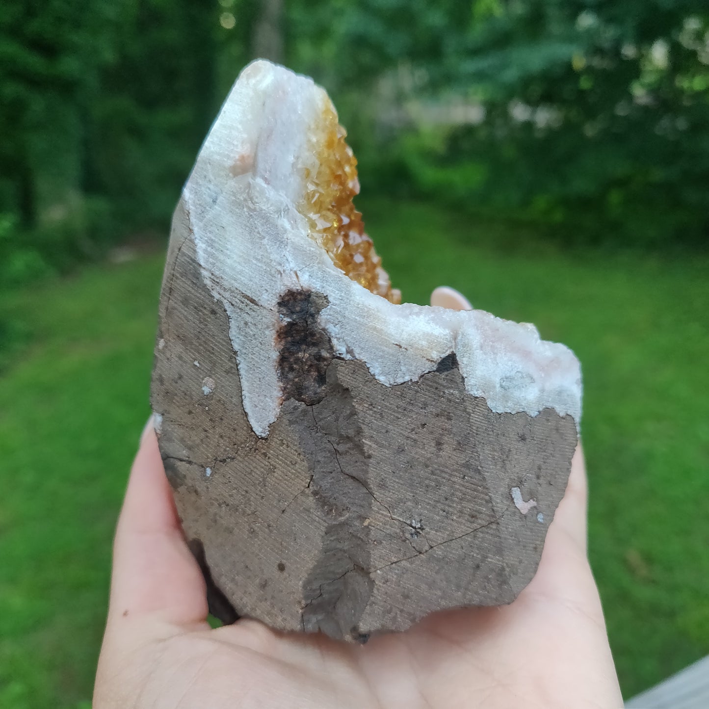 Citrine Geode Free Form, Cut Base (#5) - Simply Affinity