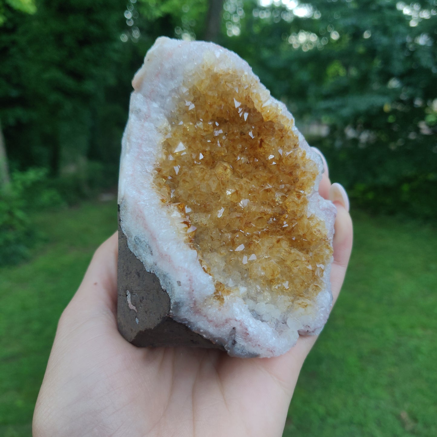Citrine Geode Free Form, Cut Base (#5) - Simply Affinity