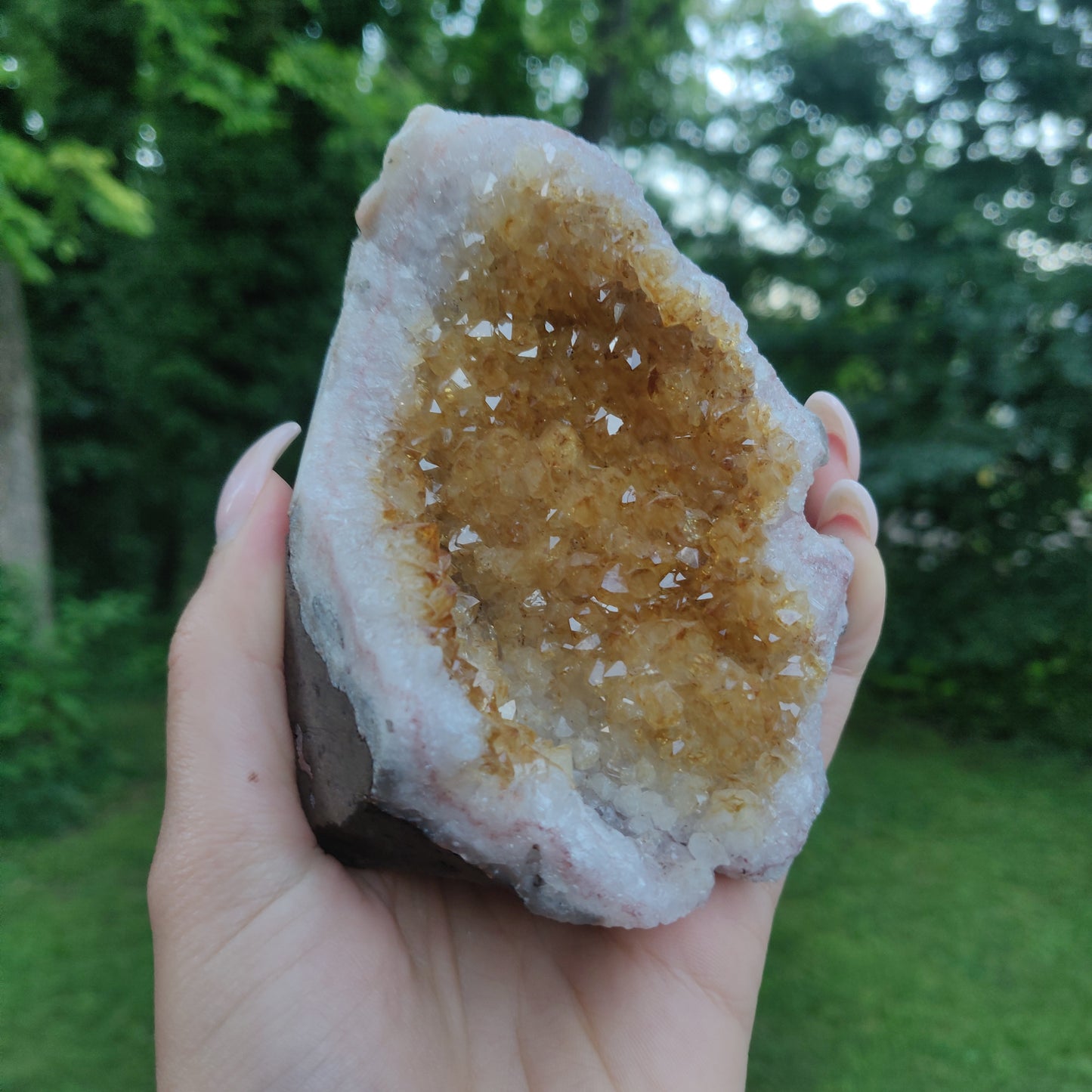 Citrine Geode Free Form, Cut Base (#5) - Simply Affinity