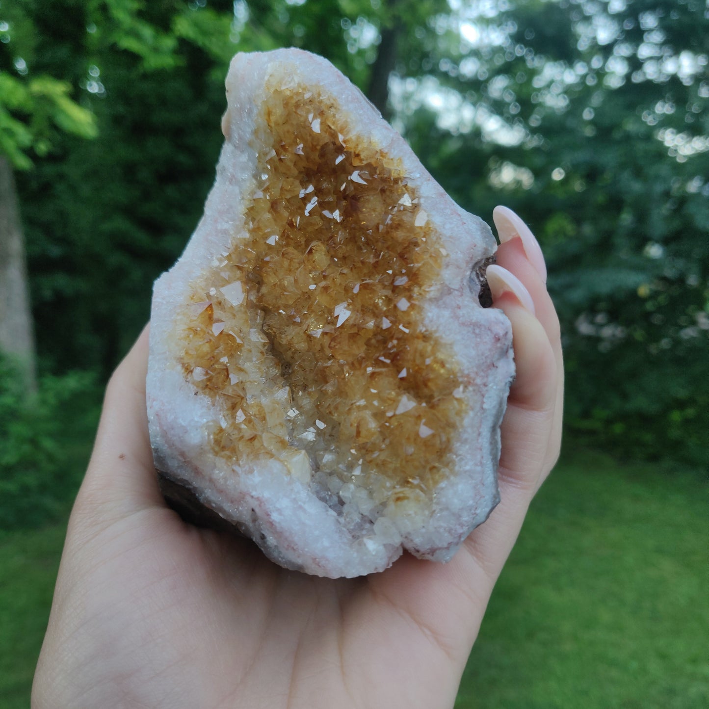Citrine Geode Free Form, Cut Base (#5) - Simply Affinity