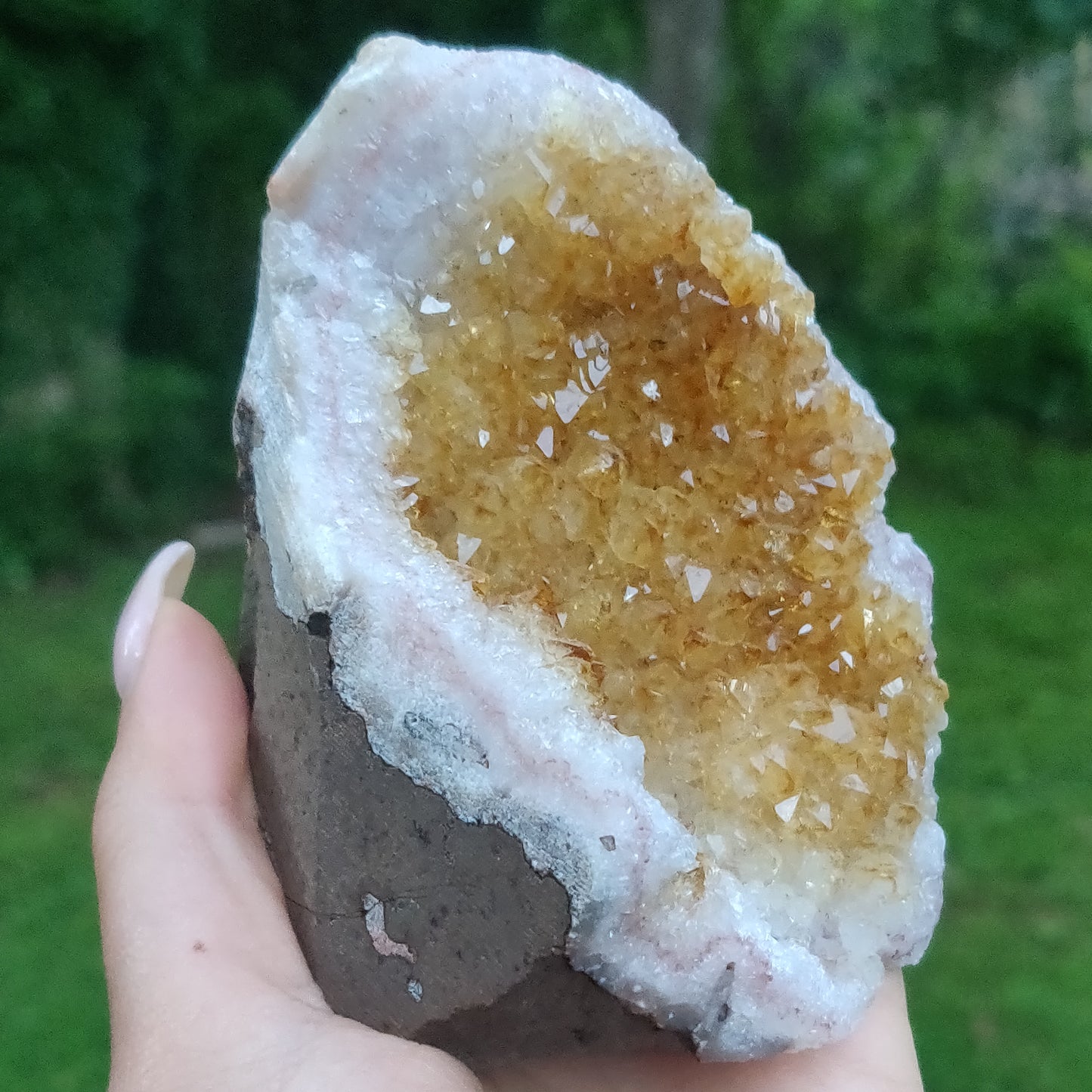 Citrine Geode Free Form, Cut Base (#5) - Simply Affinity