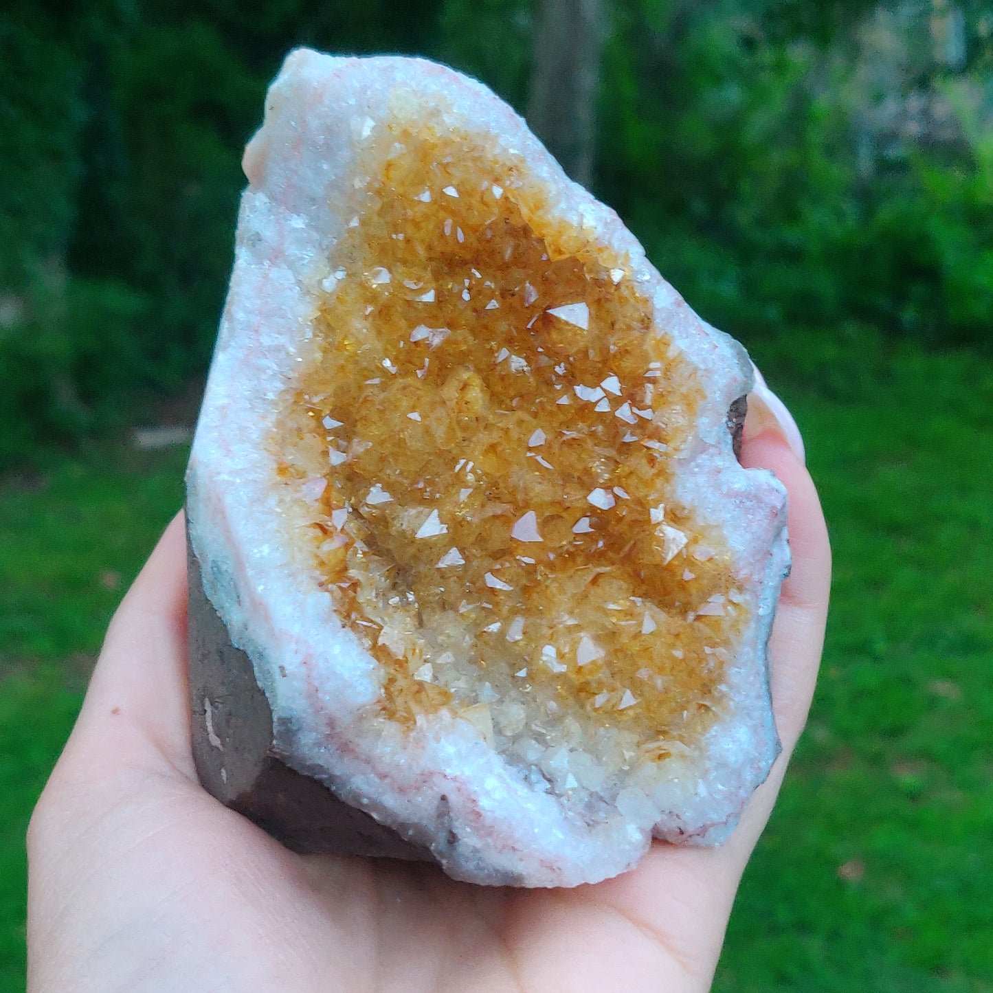 Citrine Geode Free Form, Cut Base (#5) - Simply Affinity
