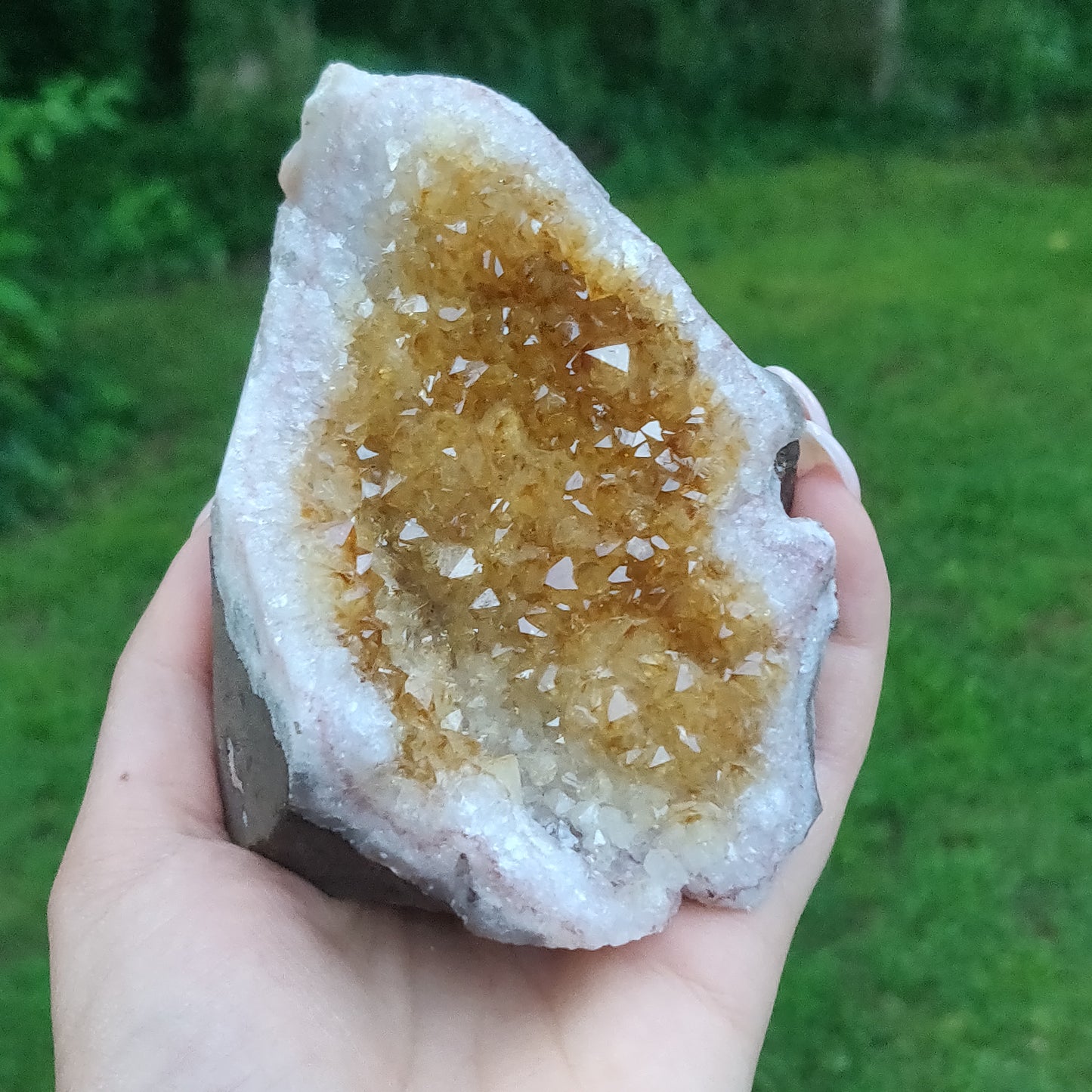 Citrine Geode Free Form, Cut Base (#5) - Simply Affinity