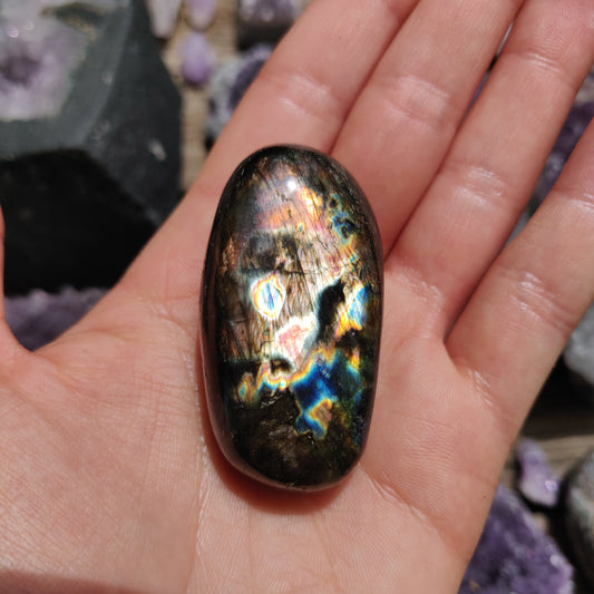 Labradorite Palm Stone (#49)
