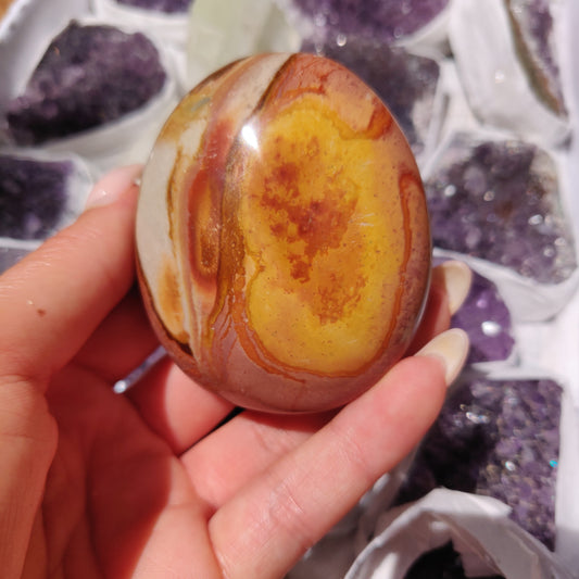 Polychrome Jasper Palm Stone (#2)