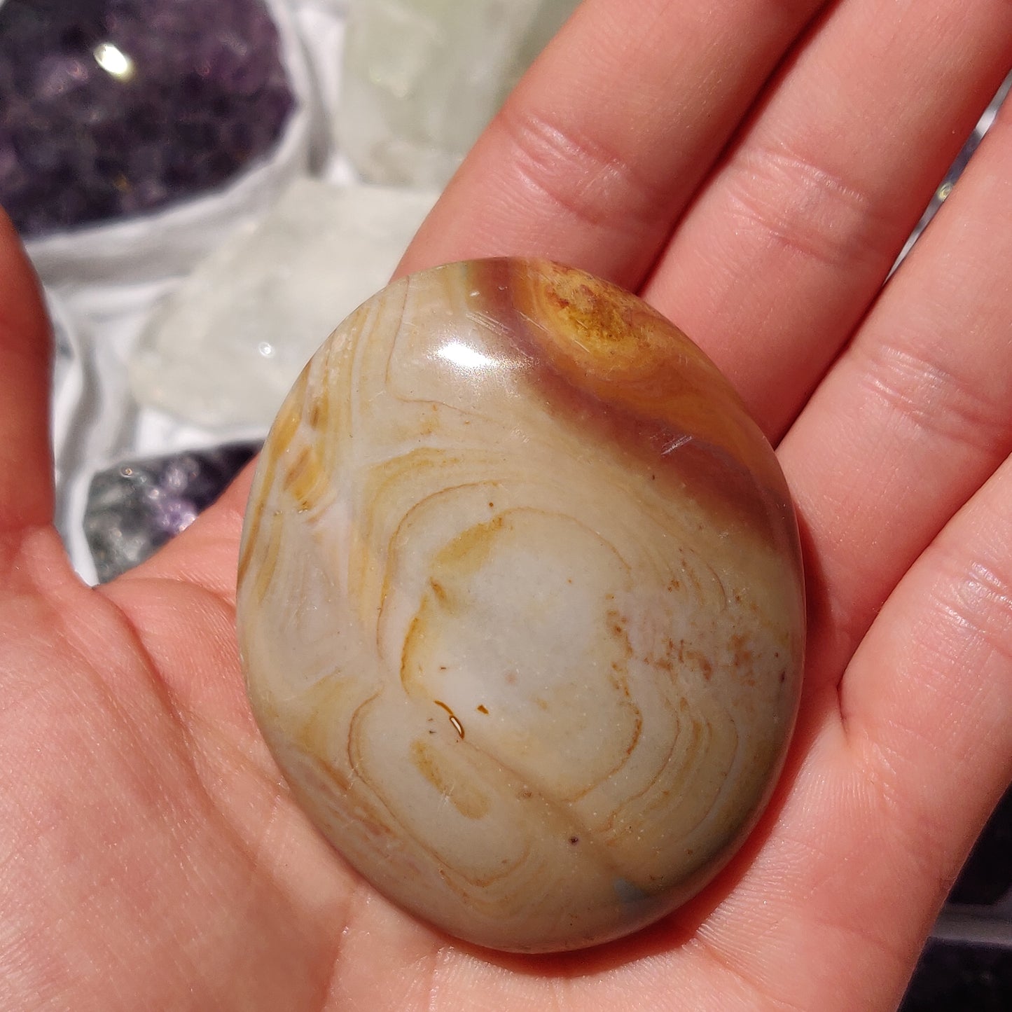 Polychrome Jasper Palm Stone (#1)