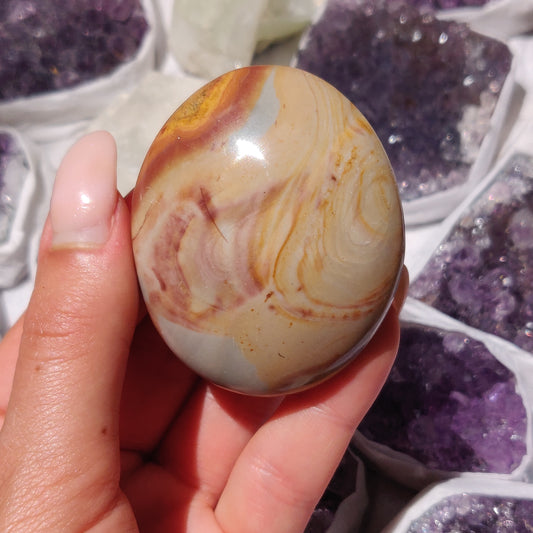 Polychrome Jasper Palm Stone (#1)